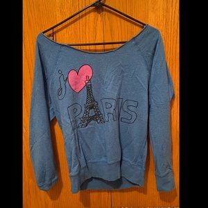 Off shoulder sweatshirt